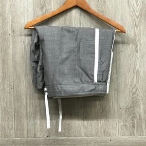 Wave Zone Gray White Men’s Swim Trunks BB42